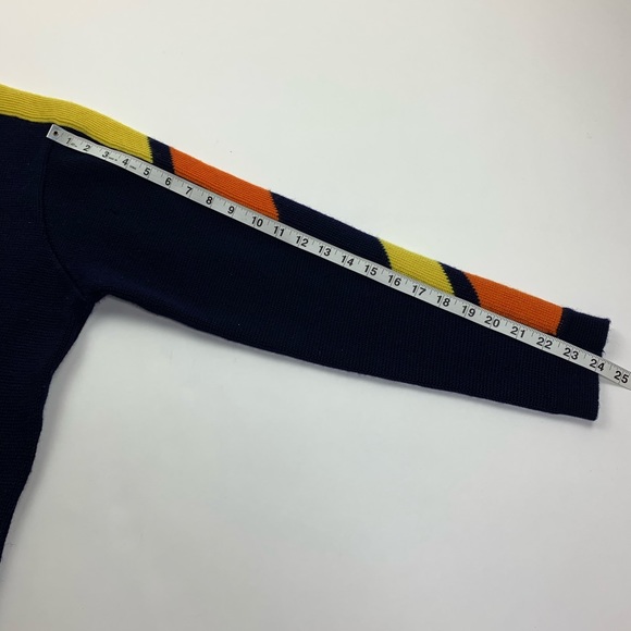 Beconta Vintage Virgin Wool Knit Sweater Blue XL - Picture 10 of 12